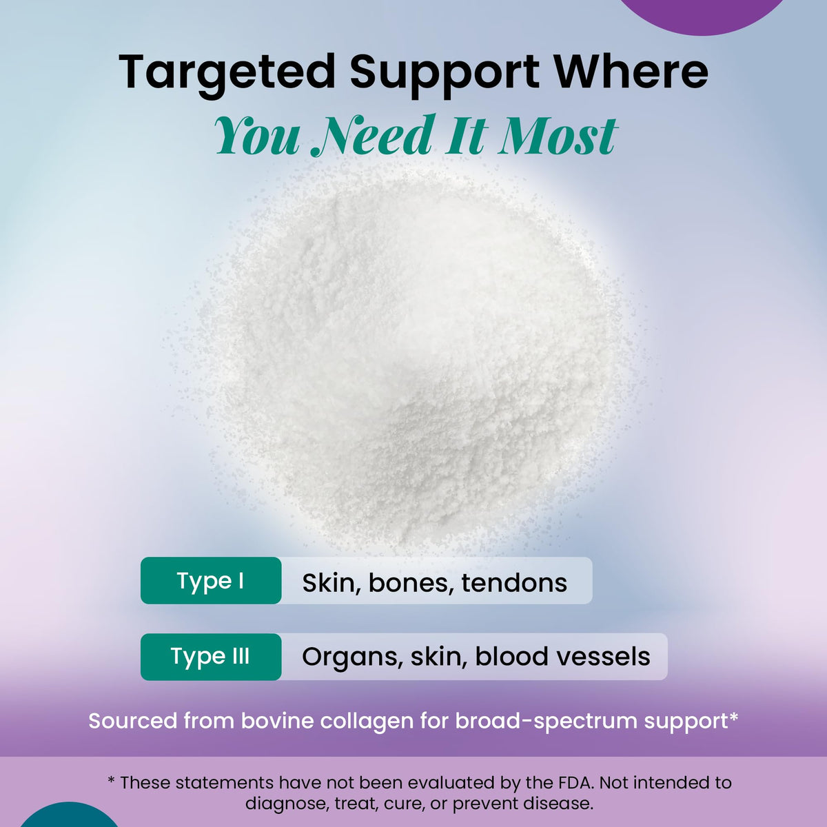 Organic Excellence Collagen Peptides Powder mixed in water