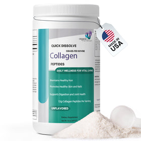 Organic Excellence Collagen Peptides Powder unflavored 490g front view