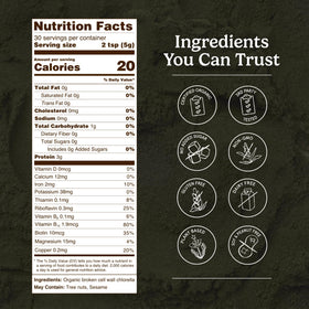 Organic Traditions Chlorella Algae Powder packaging