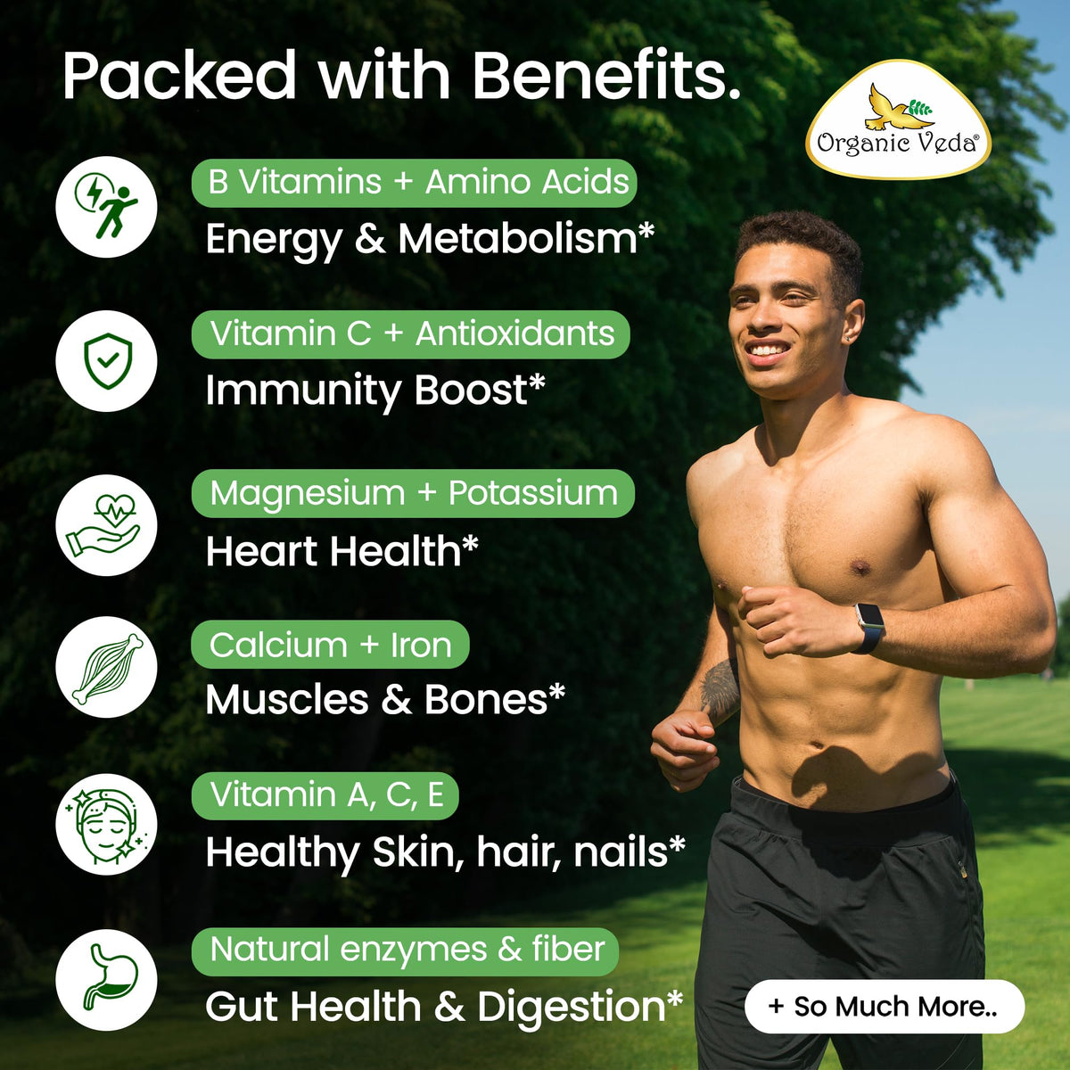 Organic Veda Moringa Capsule 1000mg product packaging