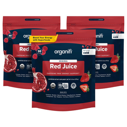 Organifi Red Juice 90 servings front view with packaging