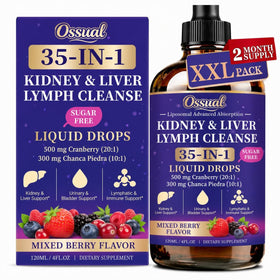 Ossual 35-in-1 Kidney & Liver Cleanse Drops 120ML front view