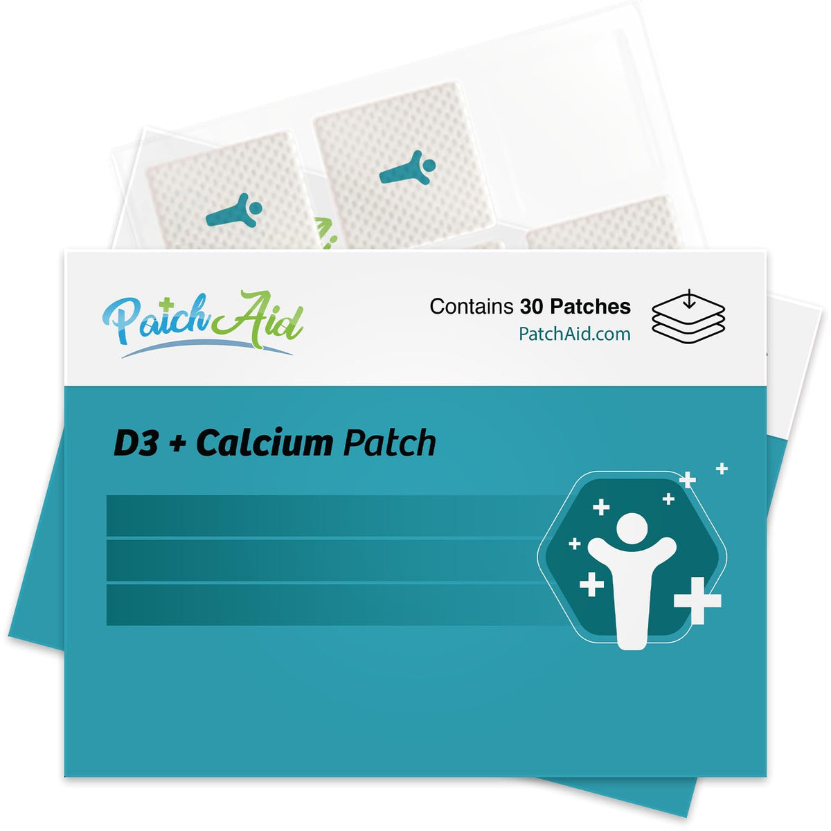 Patch Aid D3/Calcium Plus Topical Patch front view