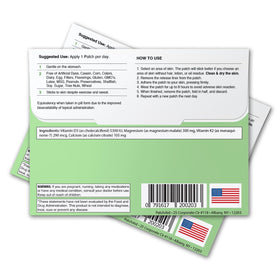 Patch Aid D3 Topical Patch side view