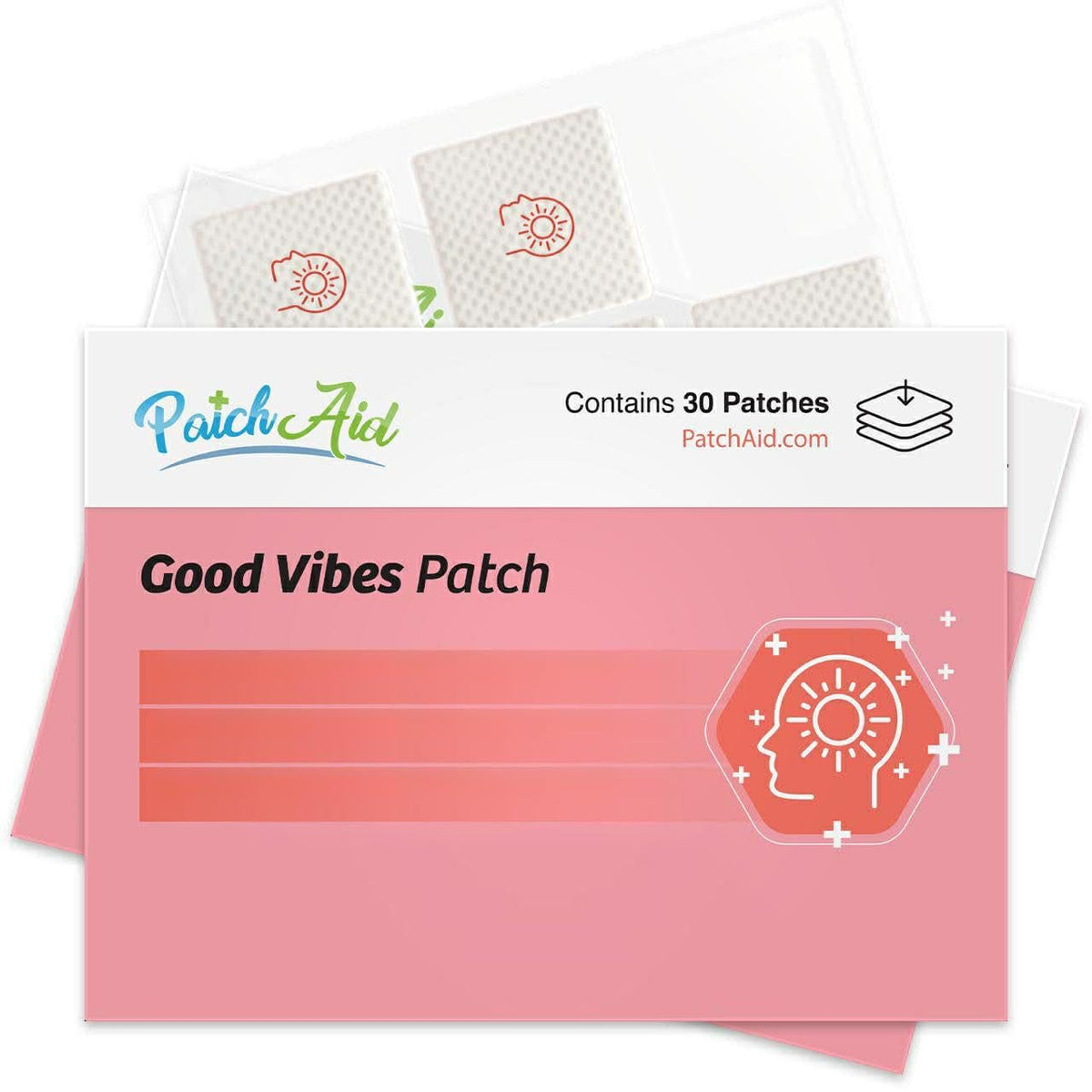 Patch Aid Good Vibes Patch front view with packaging