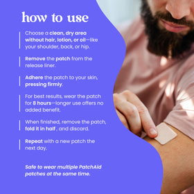 Patch Aid Good Vibes Patch with usage instructions