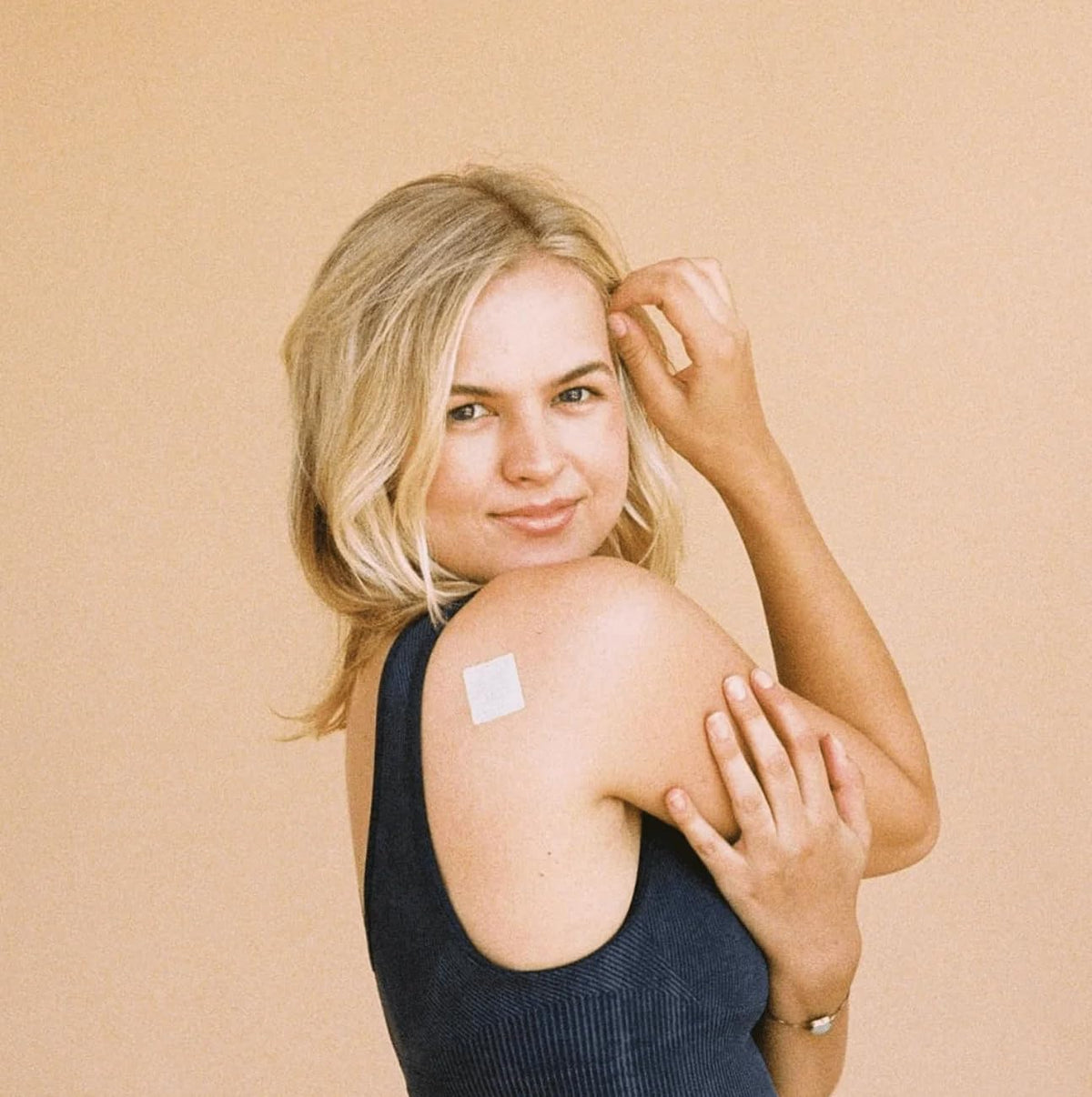 PatchMD Collagen Plus Topical Patch back view with usage instructions