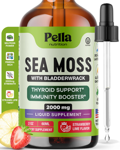 Pella Nutrition Sea Moss Drops 60 mL front view