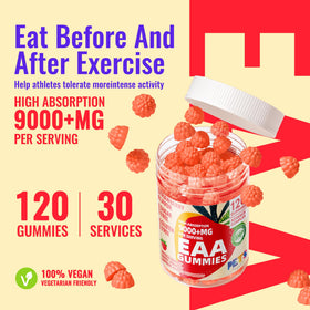 Pets Purest EAA Gummies 120 Strawberry gummies in hand