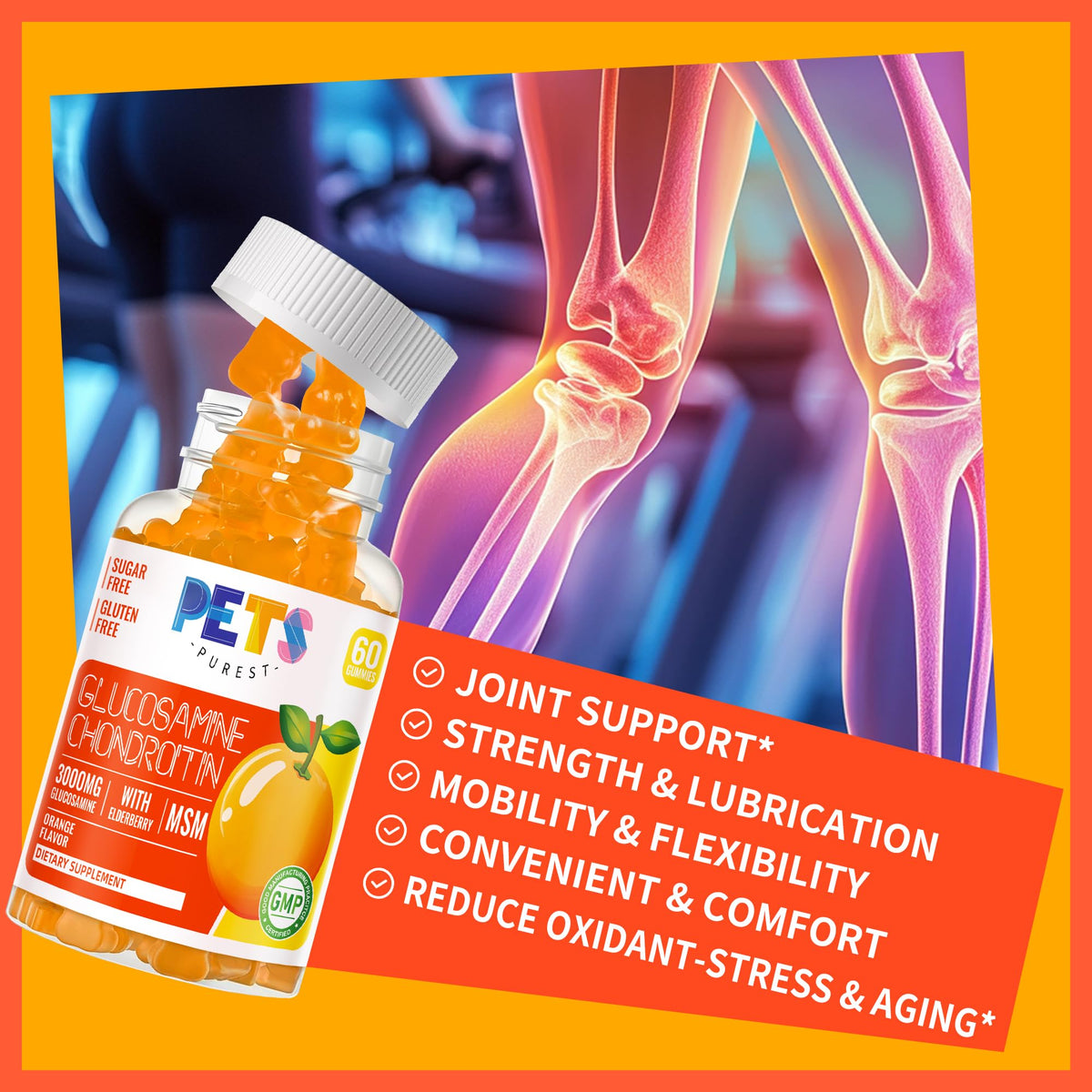 Pets Purest Glucosamine Chondroitin Gummies side view