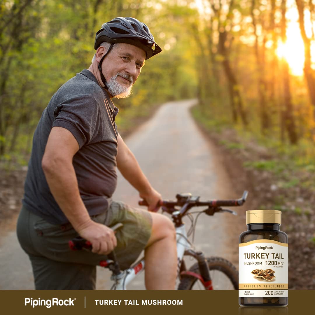 Piping Rock Turkey Tail Mushroom Capsules packaging details