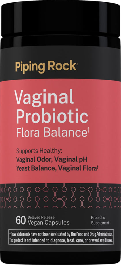 Piping Rock Vaginal Probiotic Capsules 60 Count front view