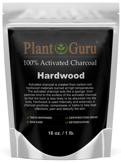 Plant Guru Activated Charcoal Powder 1 lb package front view