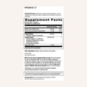 Plexus ProBio 5® 60 Capsules side view