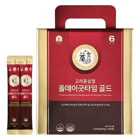 PNBG 6 Year Korean Red Ginseng Shot Gold box front view