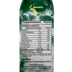 PONLEE Brazilian Green Bee Propolis Extract 30ML label close-up