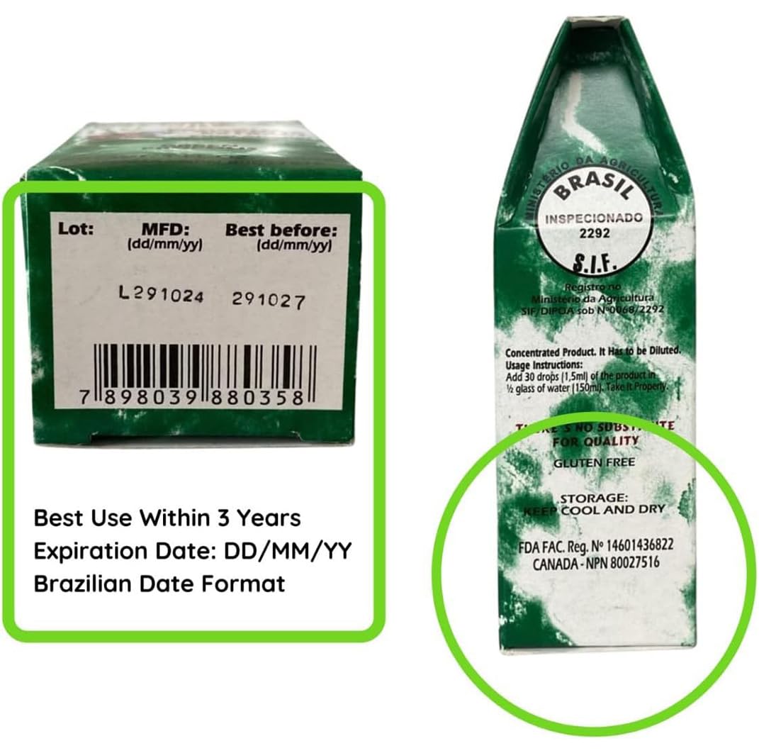 PONLEE Brazilian Green Bee Propolis Extract 30ML with honey and juice