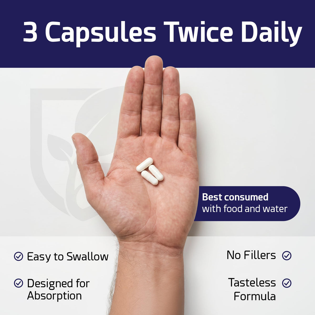 Pouring FürstenMED capsules into a hand
