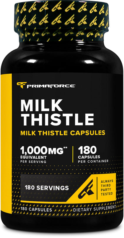 Primaforce Milk Thistle Extract 180 Capsules front view