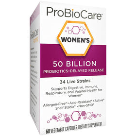 ProBioCare Probiotics for Women capsules on a white background
