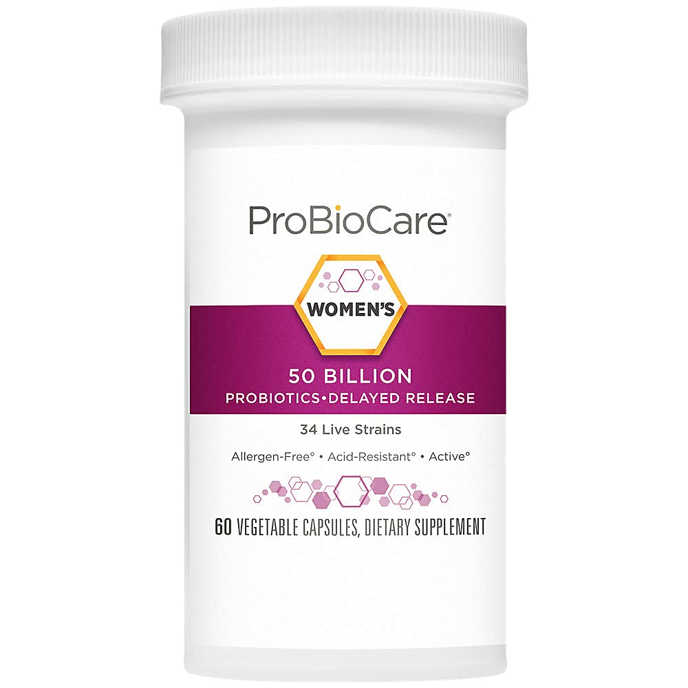 ProBioCare Probiotics for Women side view of bottle