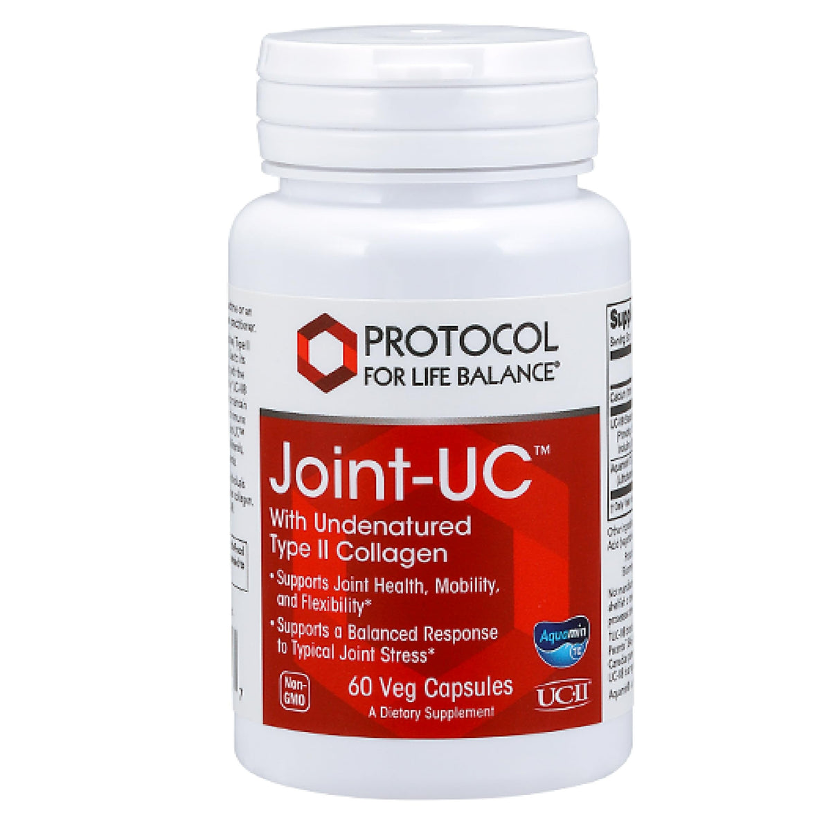 PROTOCOL FOR LIFE BALANCE Joint-UC Type II Collagen 60 Veg Caps front view