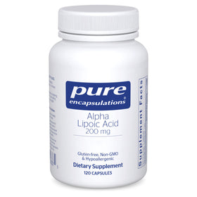 Pure Encapsulations Alpha Lipoic Acid 200 mg capsules front view