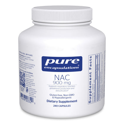 Pure Encapsulations NAC 900 mg 240 Capsules front view