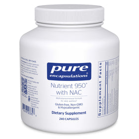 Pure Encapsulations Nutrient 950 with NAC 240 Capsules front view