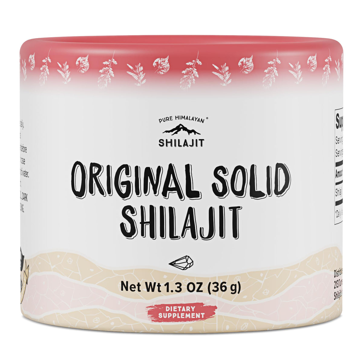 Pure Himalayan Shilajit Solid 36g front view