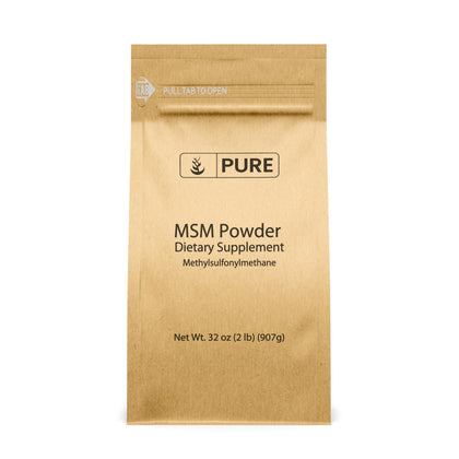 PURE ORIGINAL INGREDIENTS Methylsulfonylmethane Powder front view 2 lb package