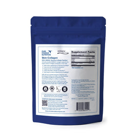 Pure Powder Nutrition Skin Collagen Powder packaging side view