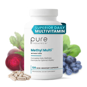 Pure Therapro Rx Methyl Multi Without Iron 120 Capsules front view