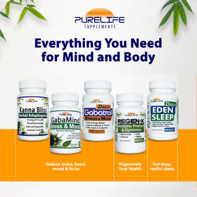 PureLife Supplements Eden Daily Sleep GABA Free capsules close-up