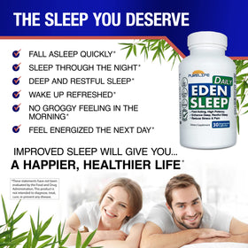 PureLife Supplements Eden Daily Sleep GABA Free capsules packaging