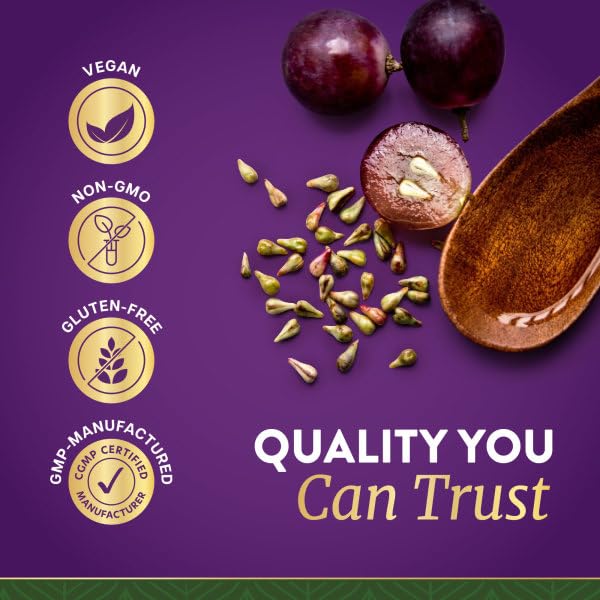 Purely Holistic Grape Seed Extract Capsules in a lifestyle setting