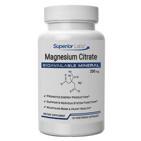 quality Labs Magnesium Citrate 200mg 120 Veg Caps front view