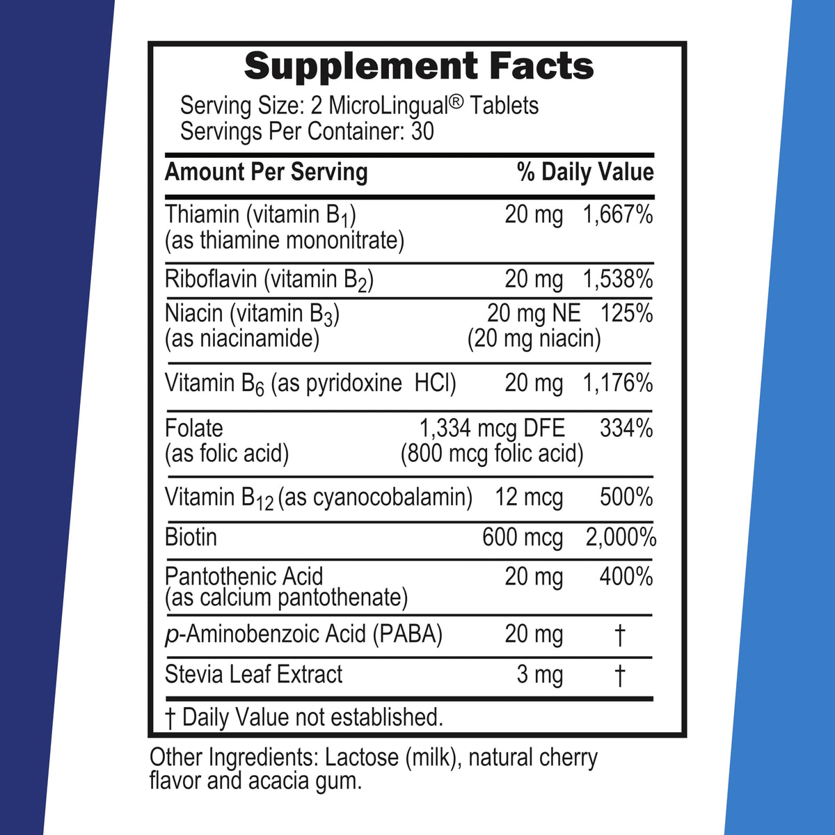 quality Source Balance B Complex packaging with details