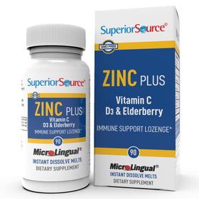 quality Source Zinc Plus supplement front view with packaging