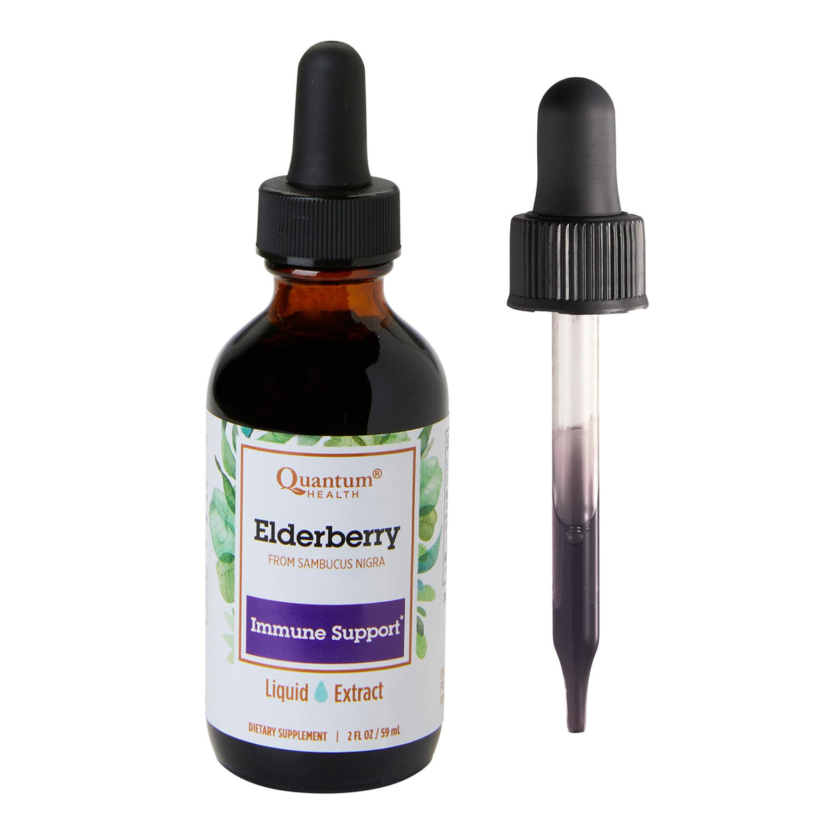 Quantum Elderberry Liquid Extract 700 mg front view