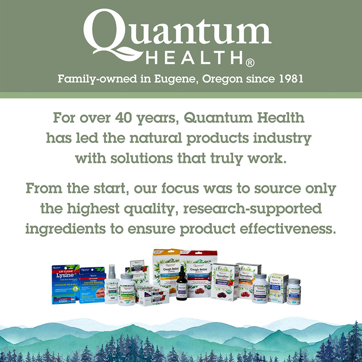 Quantum Elderberry Liquid Extract 700 mg on a countertop