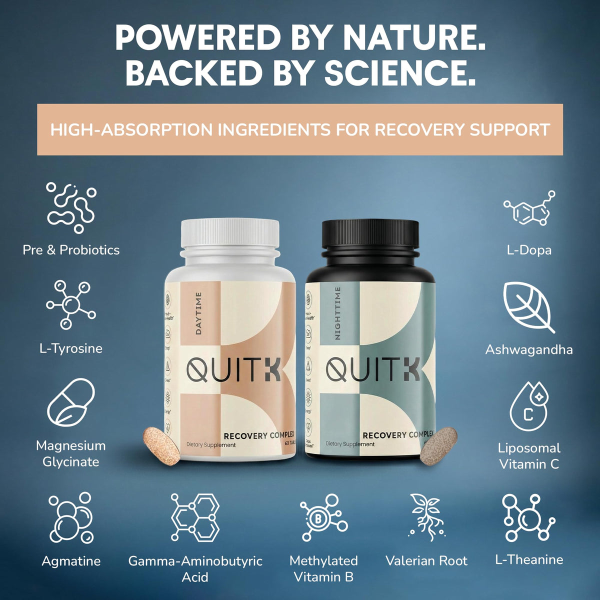 QuitK use Complex with a glass of water
