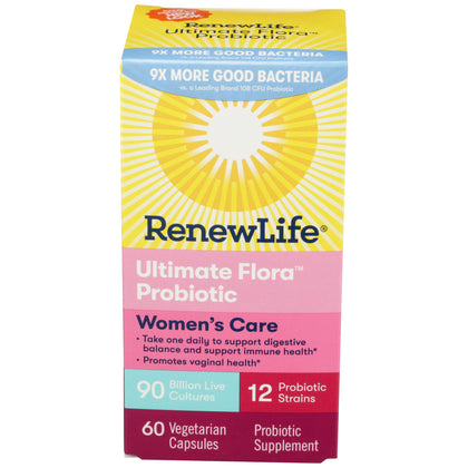 Renew Life Women's Care Probiotic 90 Billion CFU front view