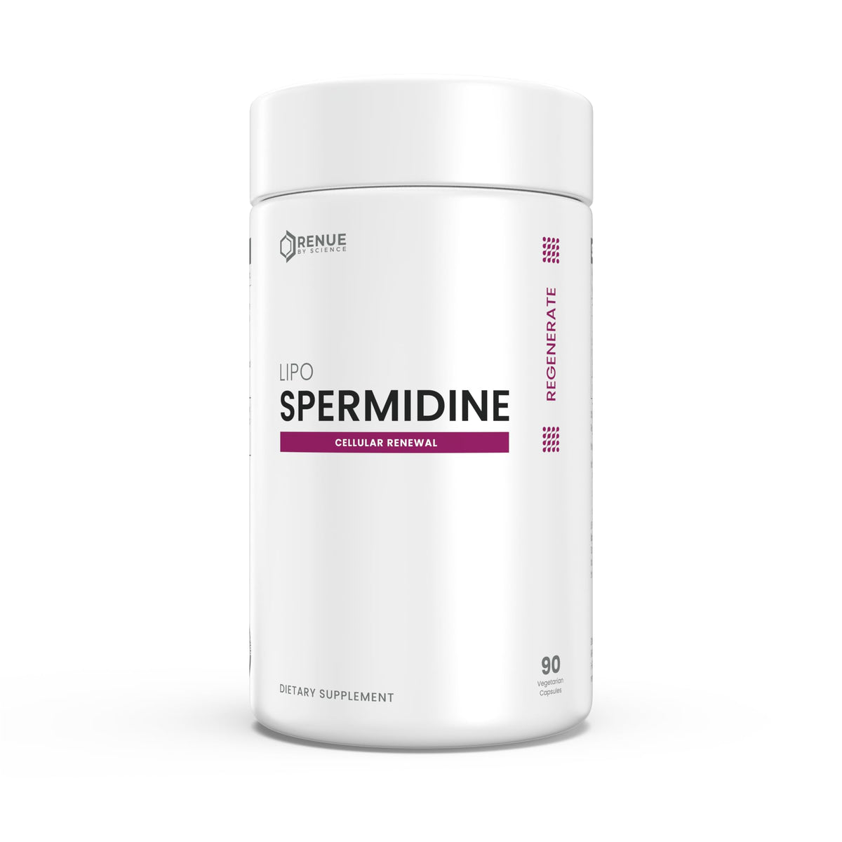 Renue By Science Spermidine Supplements 90 capsules bottle front view