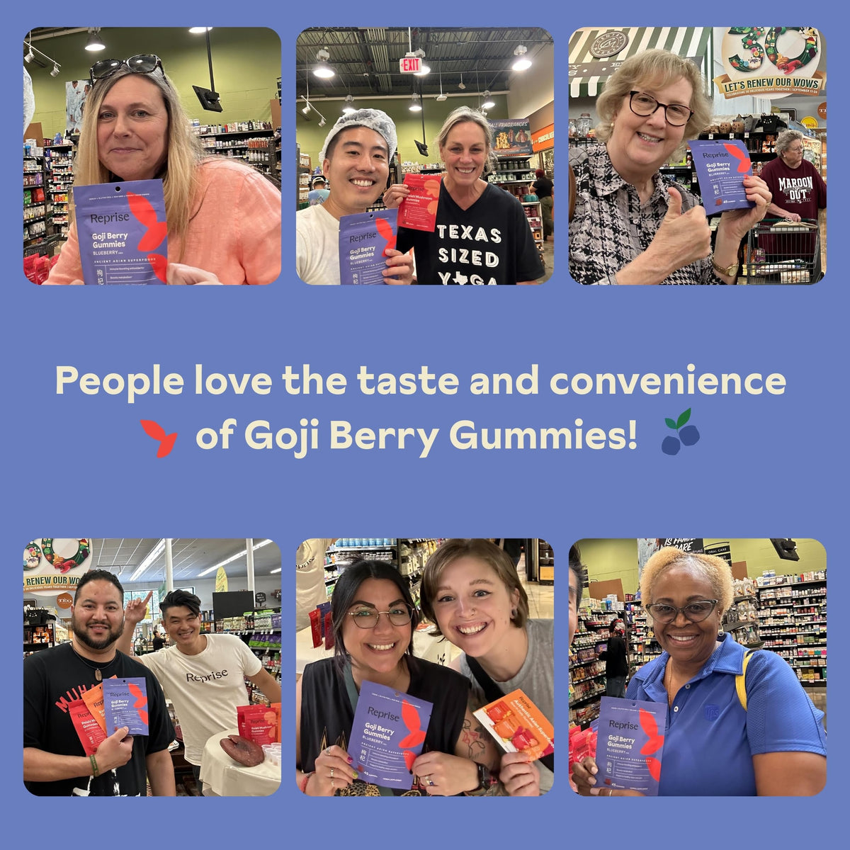 Reprise Goji Berry Superfood Gummies nutritional information