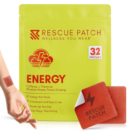 Rescue Patch Energy Patches 32 Count front view with packaging