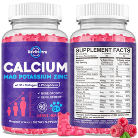 ReviNutra Calcium Gummies front view packaging