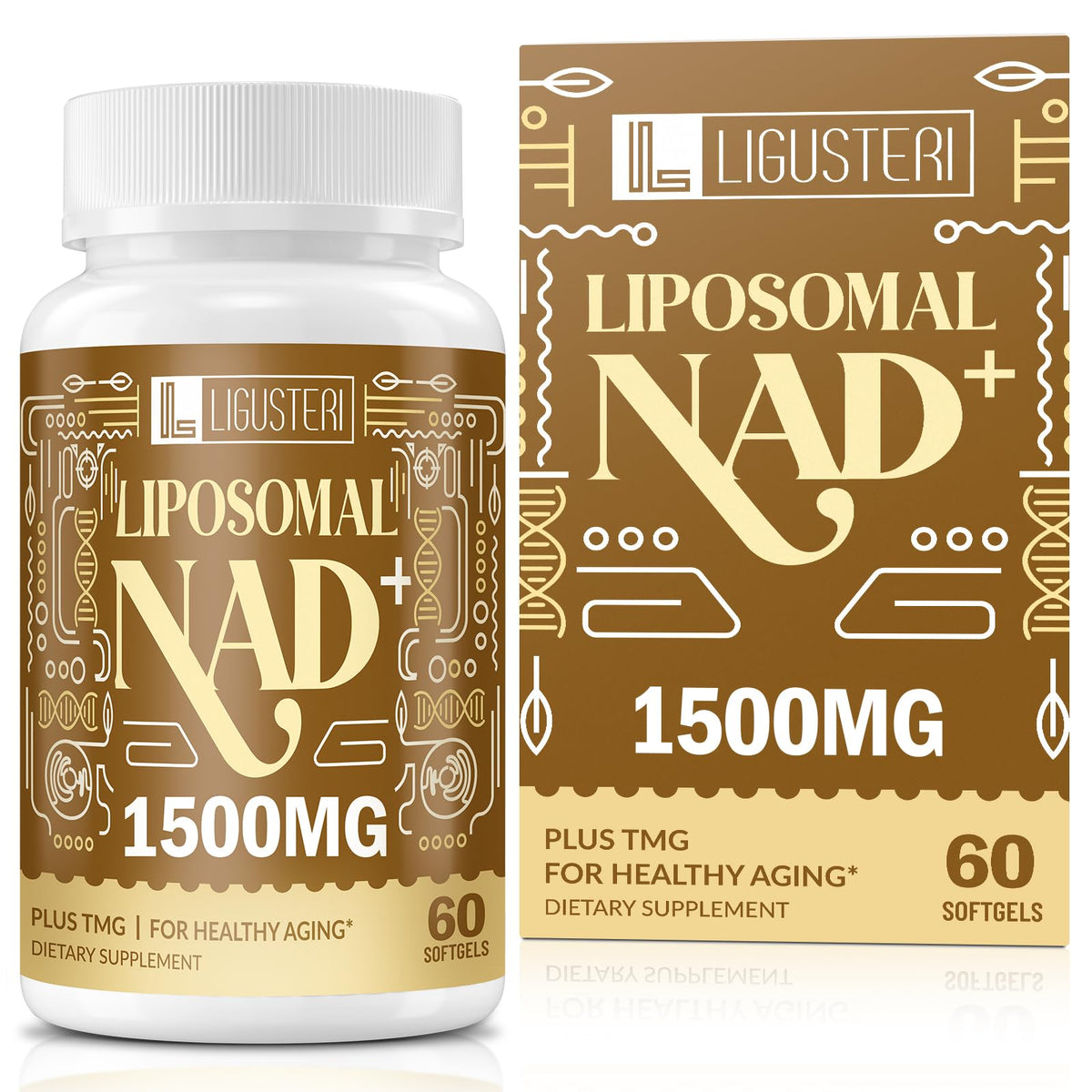 Rhameph LIGUSTERI Liposomal NAD+ 1500 MG softgels front view