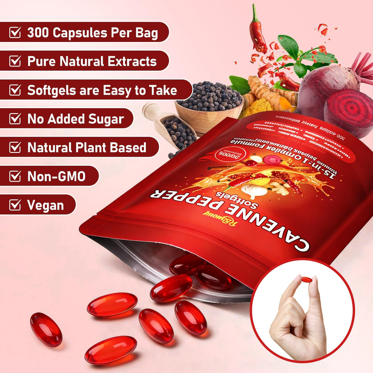 RiRywony Cayenne Pepper Capsules ingredients list
