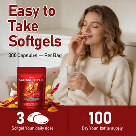 RiRywony Cayenne Pepper Capsules with measuring spoon
